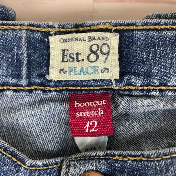 Children’s Place Jeans Girls Bootcut size 12 - Picture 2 of 5
